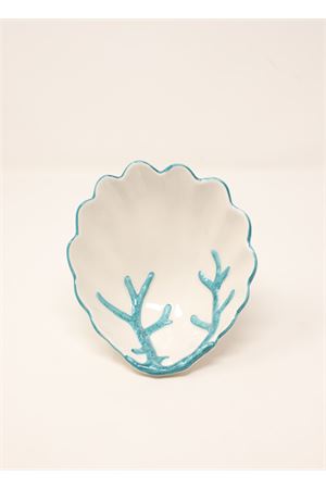Coral aperitif saucer L'Oasi ceramiche | COPPETTACORALLOTURCHESE